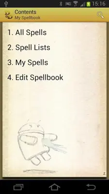 Spellbook - D&D 3.5 android App screenshot 0